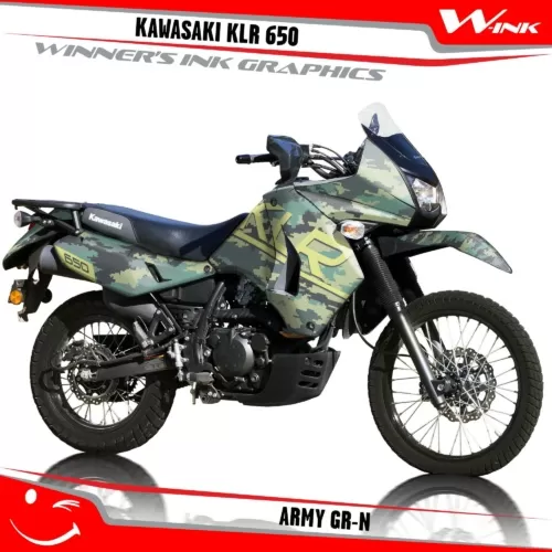 Kawasaki-KLR-650-2008-2009-2010-2011-2012-2013-2014-2015-2016-2017-2018-graphics-kit-and-decals-Army-GR-N