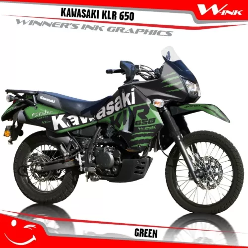 Kawasaki-KLR-650-2008-2009-2010-2011-2012-2013-2014-2015-2016-2017-2018-graphics-kit-and-decals-Green