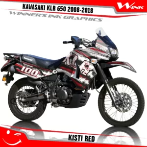 Kawasaki-KLR-650-2008-2009-2010-2011-2012-2013-2014-2015-2016-2017-2018-graphics-kit-and-decals-Kisti-Red