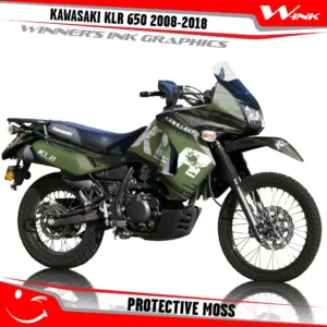 Kawasaki-KLR-650-2008-2009-2010-2011-2012-2013-2014-2015-2016-2017-2018-graphics-kit-and-decals-Protective-Black-Moss
