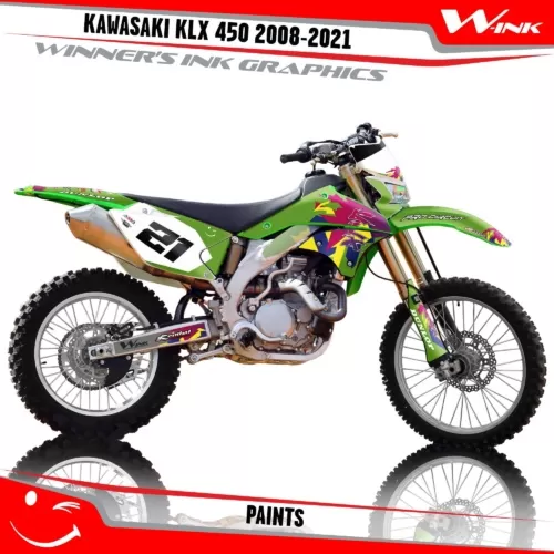 Kawasaki-KLX 450 2008-2009 2010 2011 2012 2013 2014 2018 2019 2020-2021-graphics-kit-and-decals-Paints