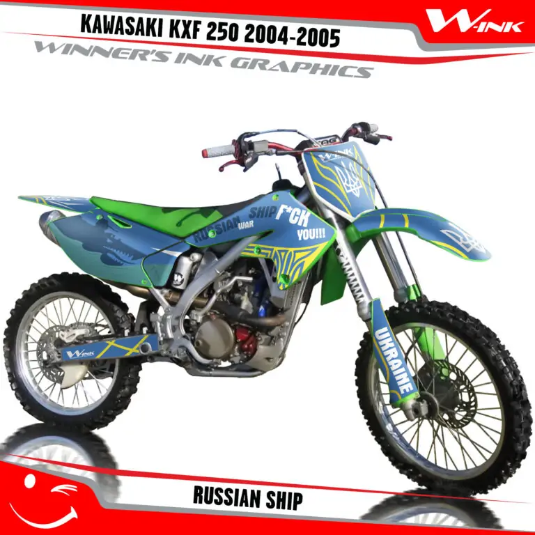Kawasaki-KXF-250-2004-2005-graphics-kit-and-decals-Russian-Ship