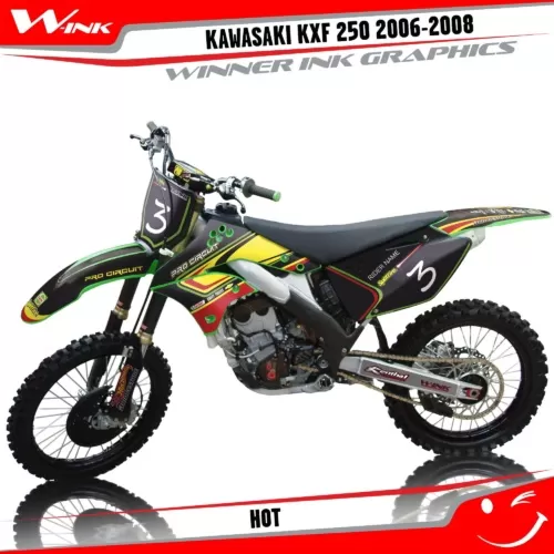 Kawasaki-KXF-250-2006-2007-2008-graphics-kit-and-decals-Hot