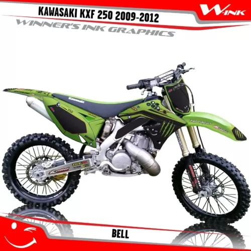 Kawasaki-KXF-250-2009-2010-2011-2012-graphics-kit-and-decals-Bell