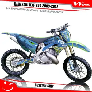 Kawasaki-KXF-250-2009-2010-2011-2012-graphics-kit-and-decals-Russian-Ship