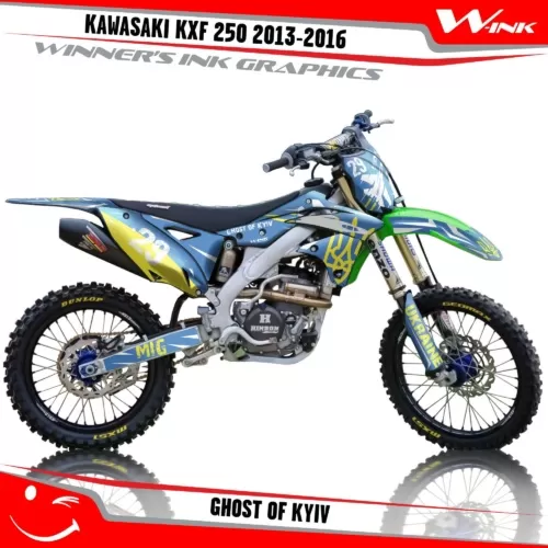 Kawasaki-KXF-250-2013-2014-2015-2016-graphics-kit-and-decals-Ghost-of-Kyiv