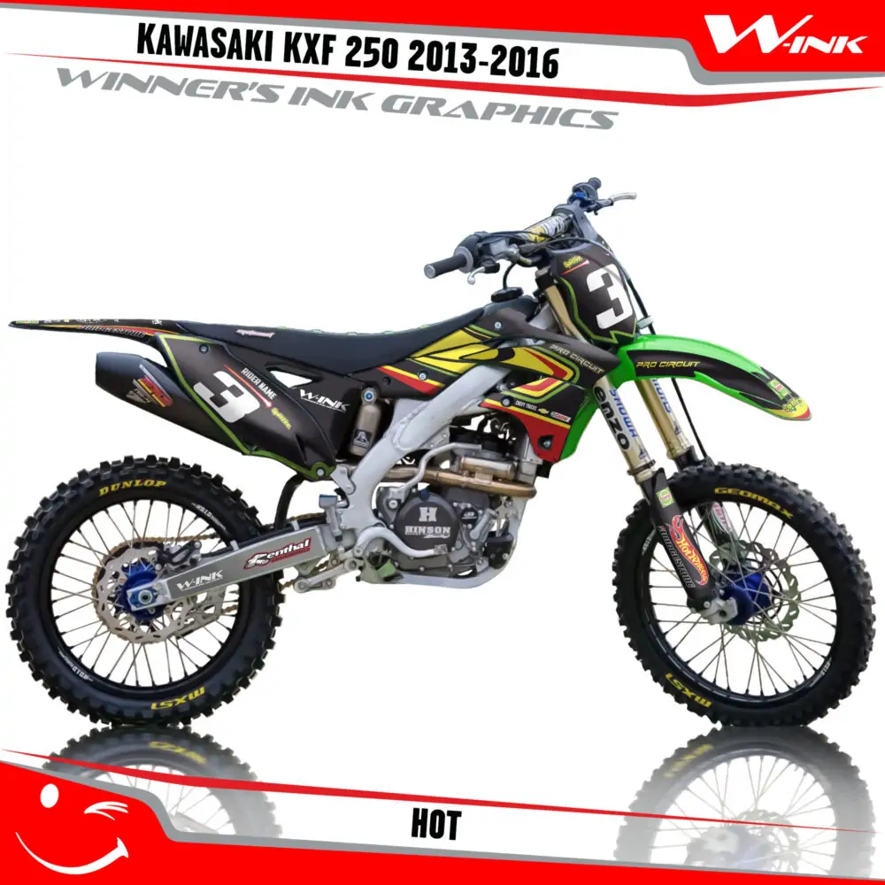 Kawasaki-KXF-250-2013-2014-2015-2016-graphics-kit-and-decals-Hot