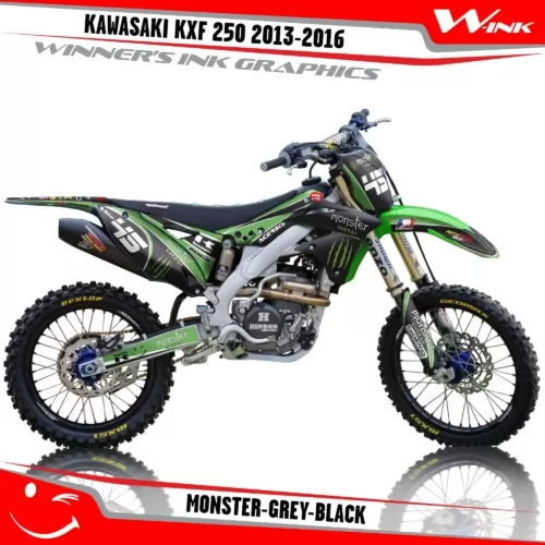 Kawasaki-KXF-250-2013-2014-2015-2016-graphics-kit-and-decals-Monster-Grey-Black
