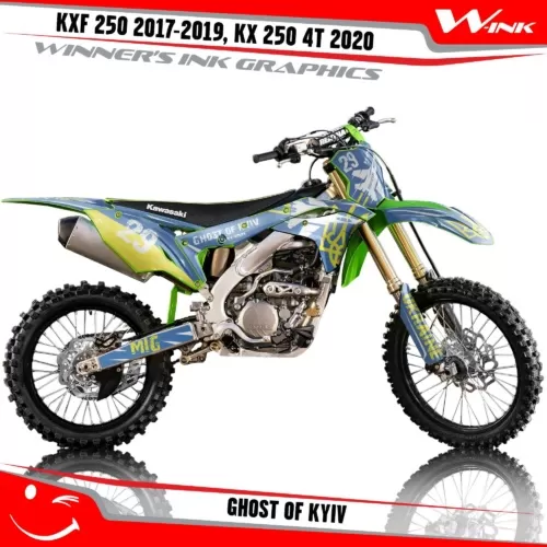 Kawasaki-KXF-250-2017-2018-2019,-KX-250-4T-2020-graphics-kit-and-decals-Ghost-of-Kyiv
