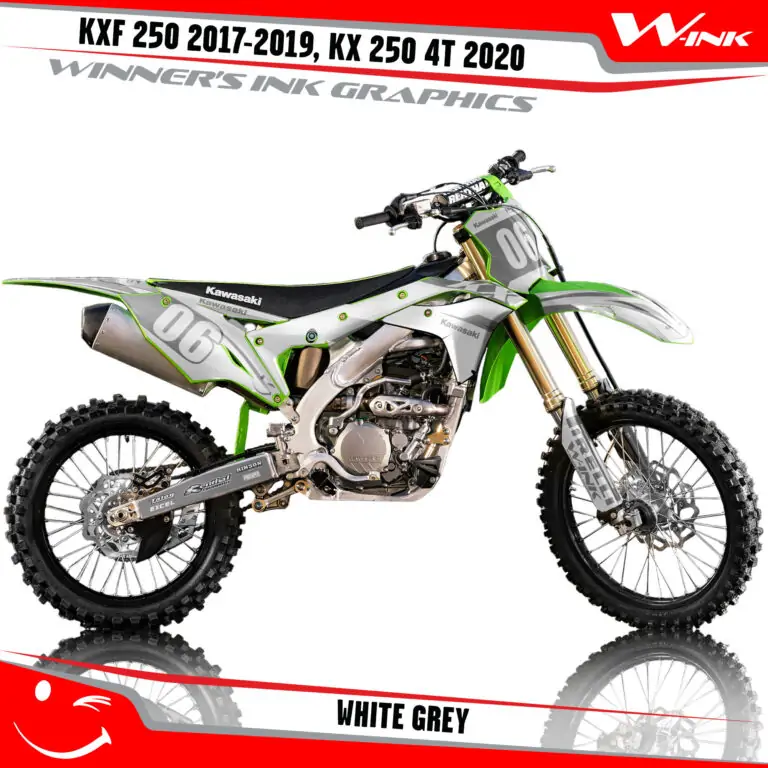 Kawasaki-KXF-250-2017-2018-2019,-KX-250-4T-2020-graphics-kit-and-decals-White-Grey