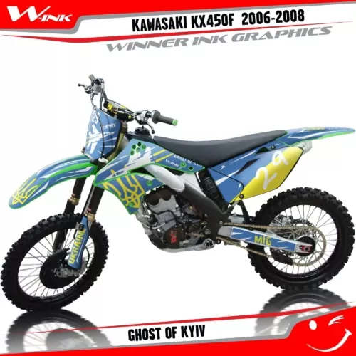 Kawasaki-KXF-450-2006-2007-2008-graphics-kit-and-decals-Ghost-of-Kyiv