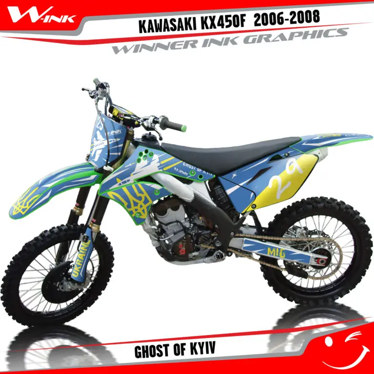 Kawasaki-KXF-450-2006-2007-2008-graphics-kit-and-decals-Ghost-of-Kyiv