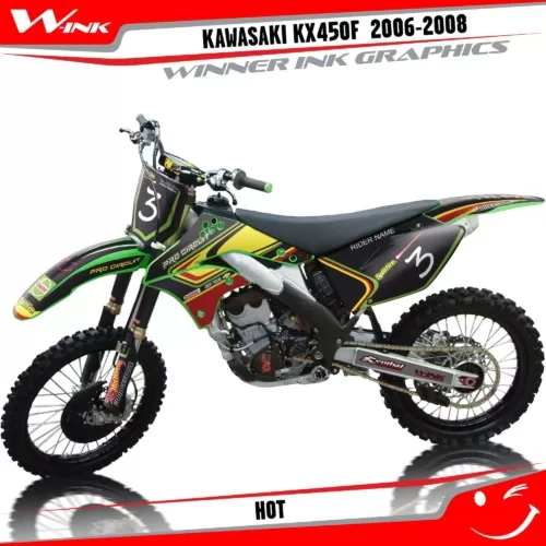 Kawasaki-KXF-450-2006-2007-2008-graphics-kit-and-decals-Hot