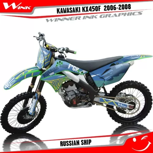 Kawasaki-KXF-450-2006-2007-2008-graphics-kit-and-decals-Russian-Ship