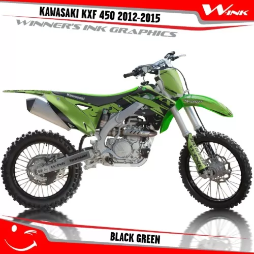 Kawasaki-KXF-450-2012-2013-2014-2015-graphics-kit-and-decals-Black-Green