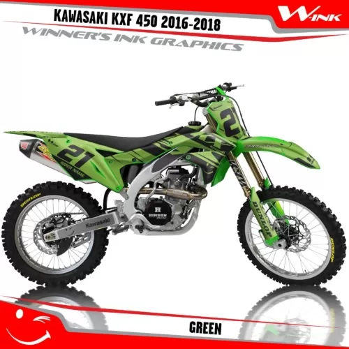 Kawasaki-KXF-450-2016-2017-2018-graphics-kit-and-decals-Green