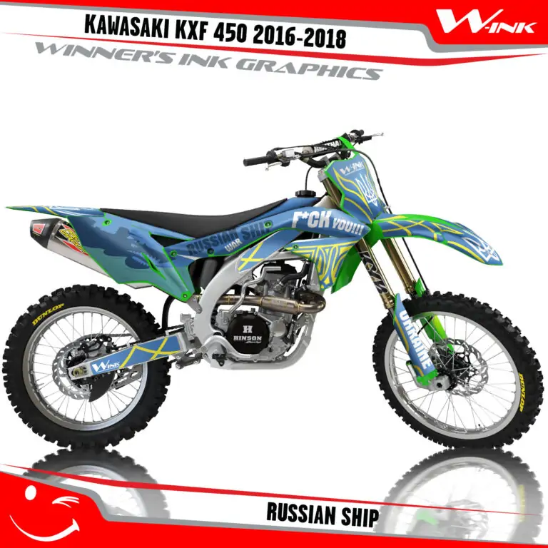 Kawasaki-KXF-450-2016-2017-2018-graphics-kit-and-decals-Russian-Ship