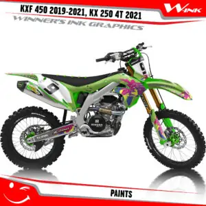 Kawasaki-KXF-450-2019,-KX-450-4T-2020-2021-2022,-KX-250-4T-2021-2022-graphics-kit-and-decals-Paints