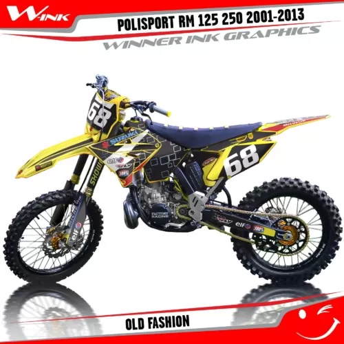 Suzuki-POLISPORT-RM-125,250-2001-2002-2003-2004-2009-2010-2011-2012-2013-graphics-kit-and-decals-Old-Fashion