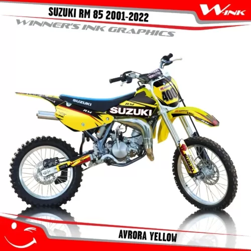 Suzuki-RM-85-2001-2002-2003-2004-2018-2019-2020-2021-2022-graphics-kit-and-decals-Avrora-Yellow