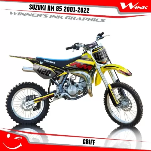 Suzuki-RM-85-2001-2002-2003-2004-2018-2019-2020-2021-2022-graphics-kit-and-decals-Griff