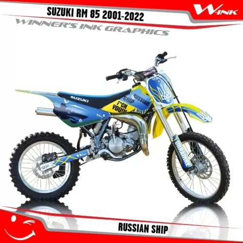 Suzuki-RM-85-2001-2002-2003-2004-2018-2019-2020-2021-2022-graphics-kit-and-decals-Russian-Ship