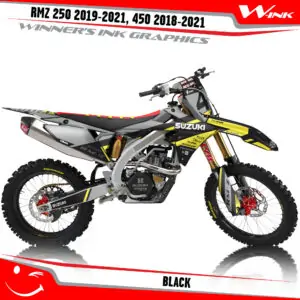 Suzuki-RMZ-250-2019-2020-2021-2022,-450-2018-2019-2020-2021-2022-graphics-kit-and-decals-Black
