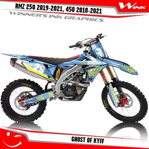 Suzuki-RMZ-250-2019-2020-2021-2022,-450-2018-2019-2020-2021-2022-graphics-kit-and-decals-Ghost-of-Kyiv