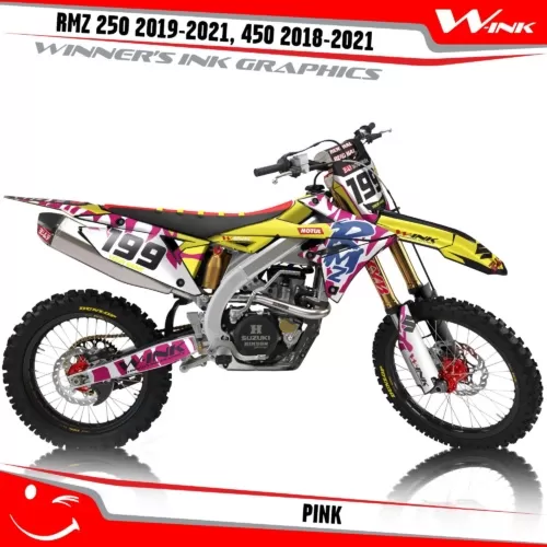 Suzuki-RMZ-250-2019-2020-2021-2022,-450-2018-2019-2020-2021-2022-graphics-kit-and-decals-Pink