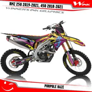 Suzuki-RMZ-250-2019-2020-2021-2022,-450-2018-2019-2020-2021-2022-graphics-kit-and-decals-Purpule-Haze