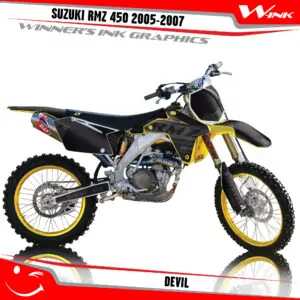 Suzuki-RMZ 450 2005- 2006-2007-graphics-kit-and-decals-Devil