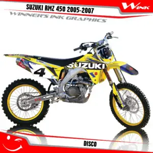 Suzuki-RMZ 450 2005- 2006-2007-graphics-kit-and-decals-Disco