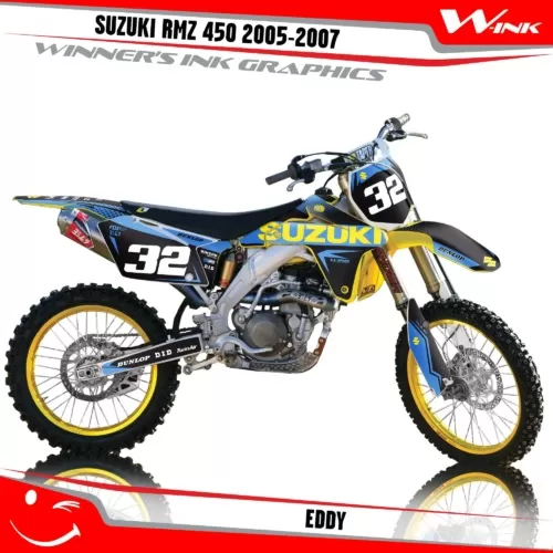 Suzuki-RMZ 450 2005- 2006-2007-graphics-kit-and-decals-Eddy