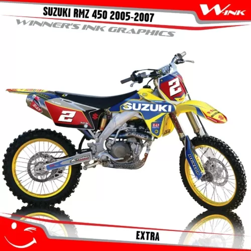 Suzuki-RMZ 450 2005- 2006-2007-graphics-kit-and-decals-Extra