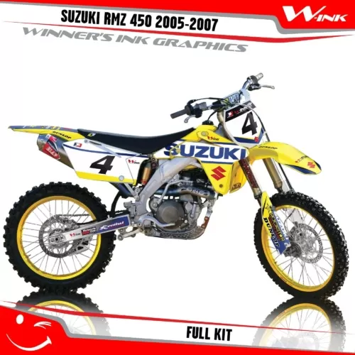 Suzuki-RMZ 450 2005- 2006-2007-graphics-kit-and-decals-Full-Kit