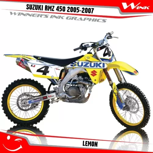 Suzuki-RMZ 450 2005- 2006-2007-graphics-kit-and-decals-Lemon