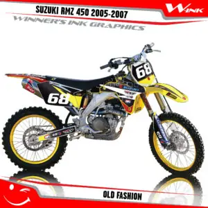 Suzuki-RMZ 450 2005- 2006-2007-graphics-kit-and-decals-Old-Fashion