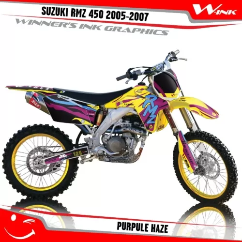 Suzuki-RMZ 450 2005- 2006-2007-graphics-kit-and-decals-Purpule-Haze
