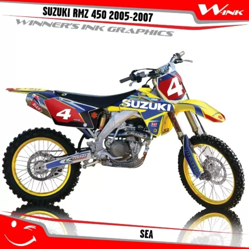 Suzuki-RMZ 450 2005- 2006-2007-graphics-kit-and-decals-Sea