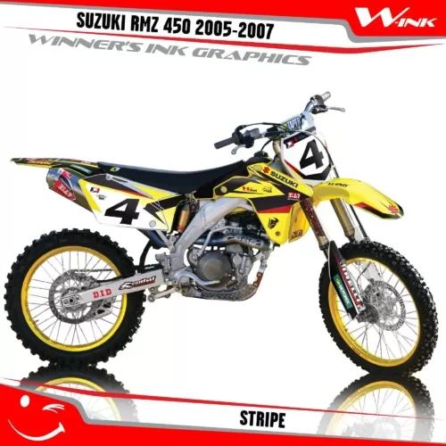 Suzuki-RMZ 450 2005- 2006-2007-graphics-kit-and-decals-Stripe