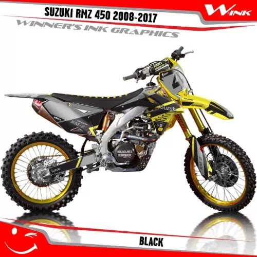 Suzuki-RMZ-450-2008-2009-2010-2011-2014-2015-2016-2017-graphics-kit-and-decals-Black
