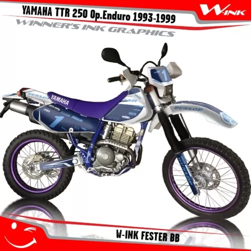 TTR-250-Open-Enduro-1993-1994-1995-1996-1997-1998-1999-graphics-kit-and-decals-W-Ink-Fester-BB