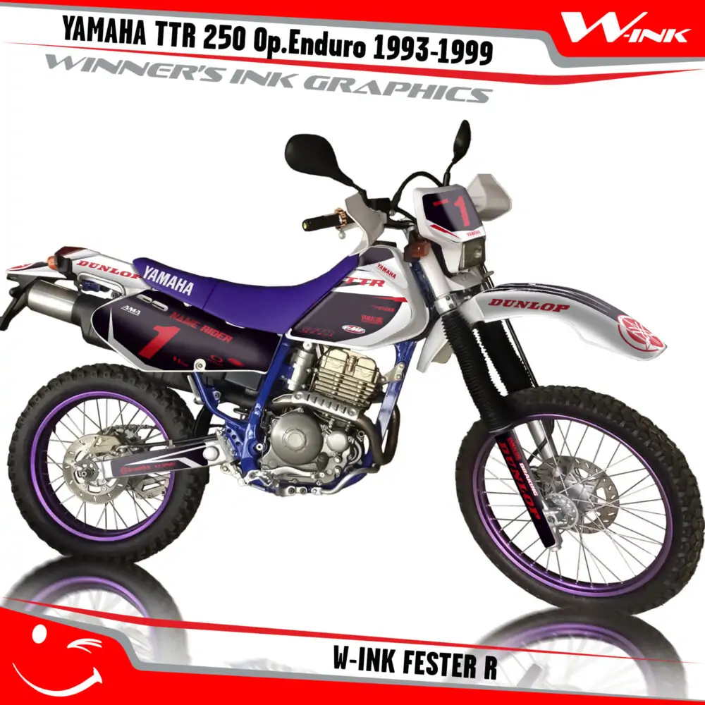 TTR-250-Open-Enduro-1993-1994-1995-1996-1997-1998-1999-graphics-kit-and-decals-W-Ink-Fester-R
