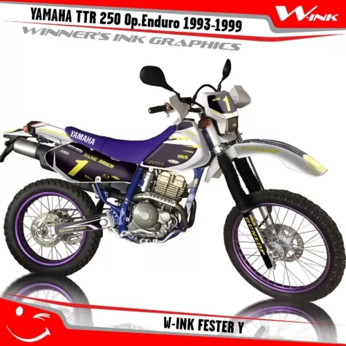 TTR-250-Open-Enduro-1993-1994-1995-1996-1997-1998-1999-graphics-kit-and-decals-W-Ink-Fester-Y
