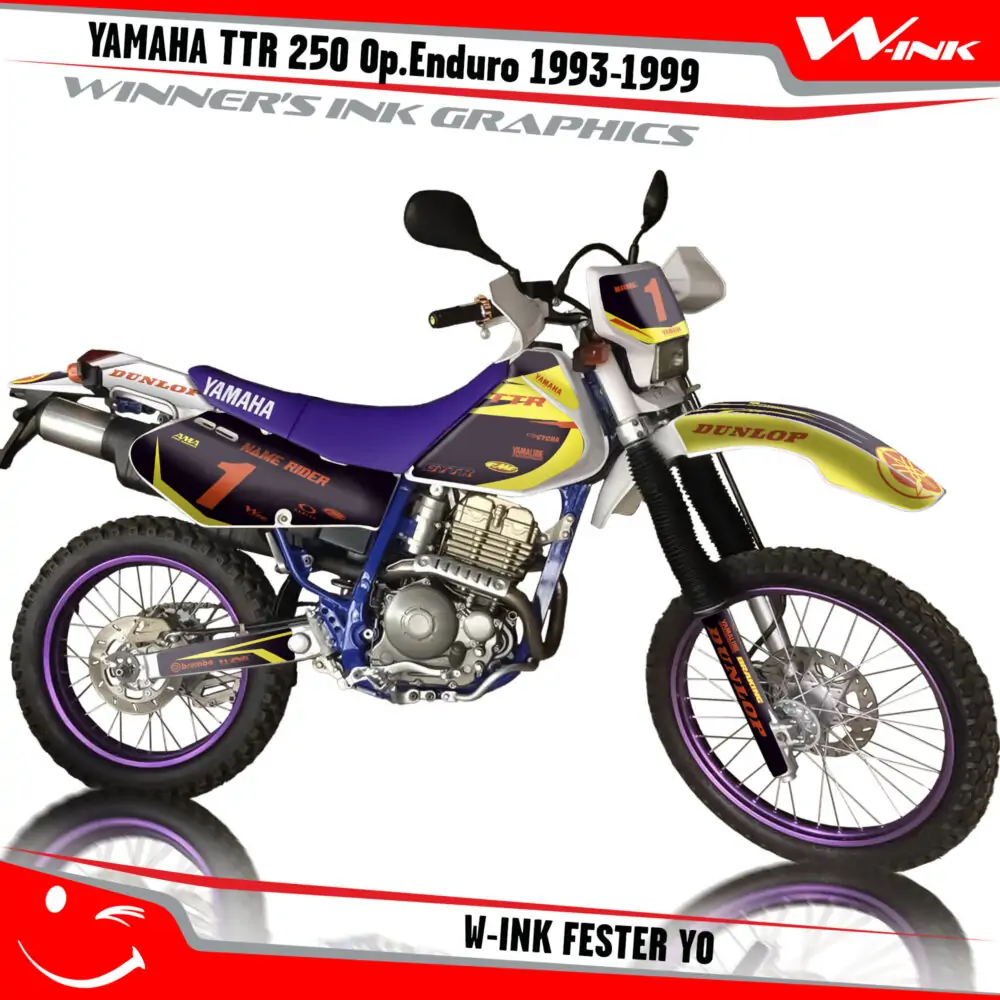 TTR-250-Open-Enduro-1993-1994-1995-1996-1997-1998-1999-graphics-kit-and-decals-W-Ink-Fester-YO