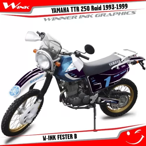TTR-250-Raid-1993-1994-1995-1996-1997-1998-1999-graphics-kit-and-decals-W-Ink-Fester-B
