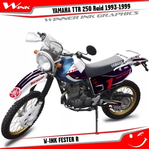 TTR-250-Raid-1993-1994-1995-1996-1997-1998-1999-graphics-kit-and-decals-W-Ink-Fester-R