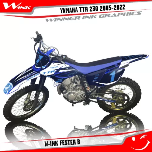 Yamaha-TTR-230 2005--2006-2007-2008-2019-2020-2021-2022-graphics-kit-and-decals-W-Ink-Fester-B