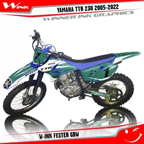 Yamaha-TTR-230 2005--2006-2007-2008-2019-2020-2021-2022-graphics-kit-and-decals-W-Ink-Fester-GBW