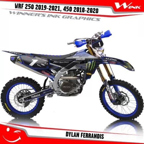Yamaha-WRF-250-2019-2020-2021-2022,-450-2018-2019-2021-2022-graphics-kit-and-decals-with-design-Dylan-Ferrandis